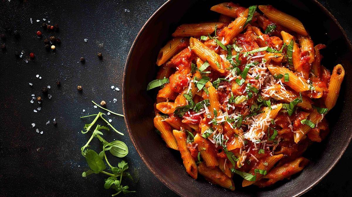 ilustrasi penne arrabbiata