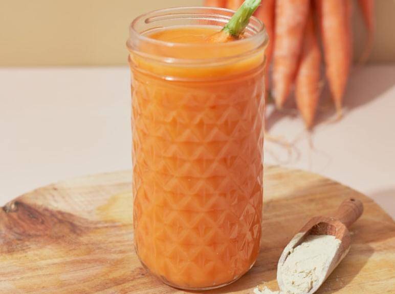 ilustrasi jus wortel