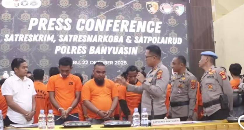 Pelaku penembakan sopir Angdes di Jalintim Banyuasin. (Dok. Polres Banyuasin)