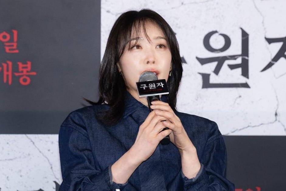 potret Kim Hieora di konferensi pers film Savior