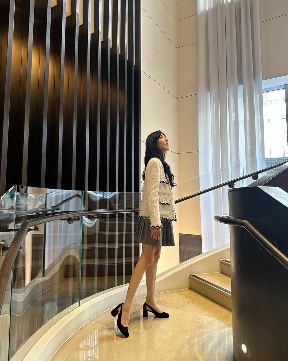 padu padan outfit putih ala Tiffany SNSD