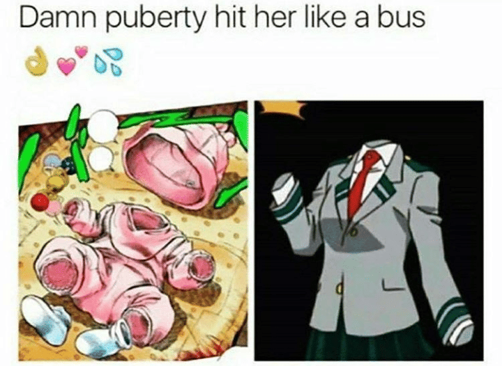 meme anime tentang masa pubertas