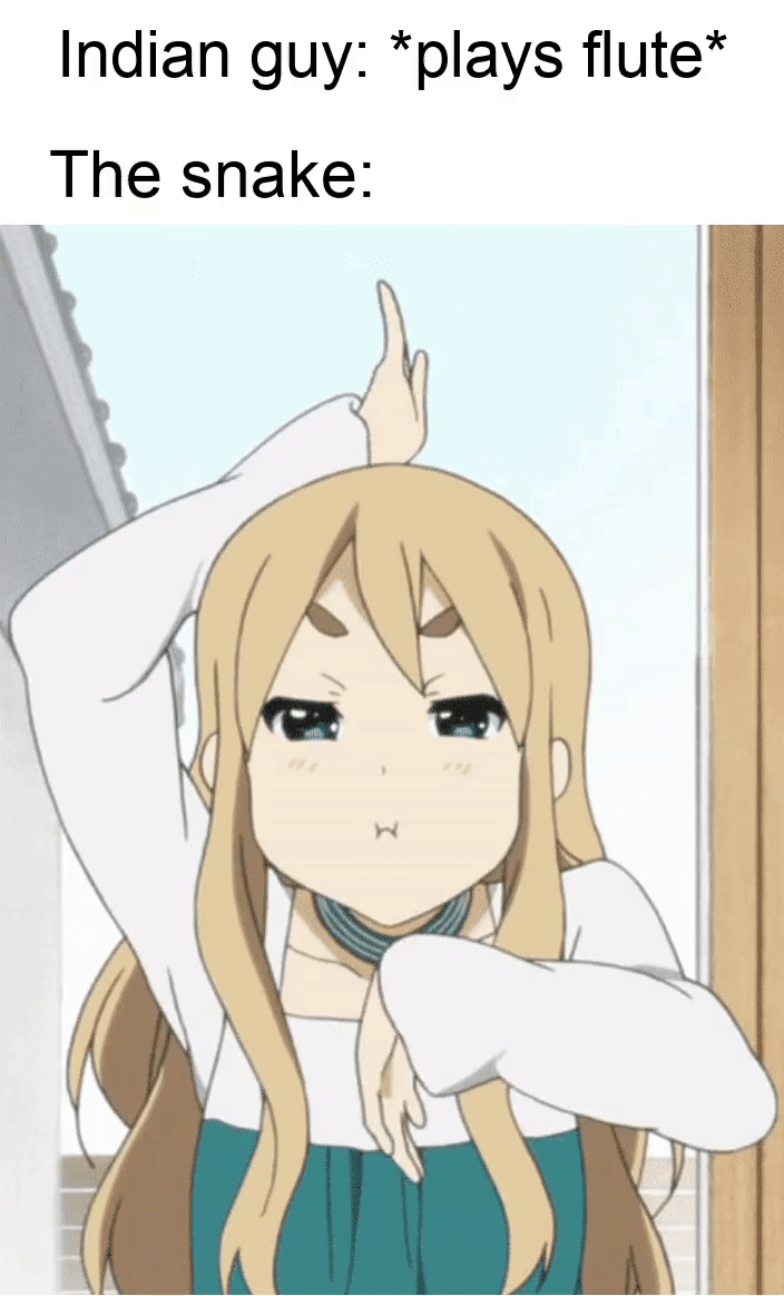 meme anime tentang ular