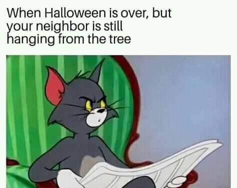 meme kartun tentang Halloween