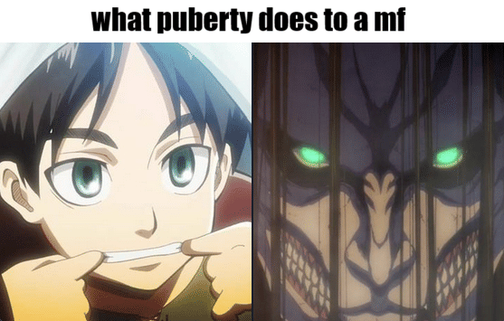 meme anime tentang masa pubertas
