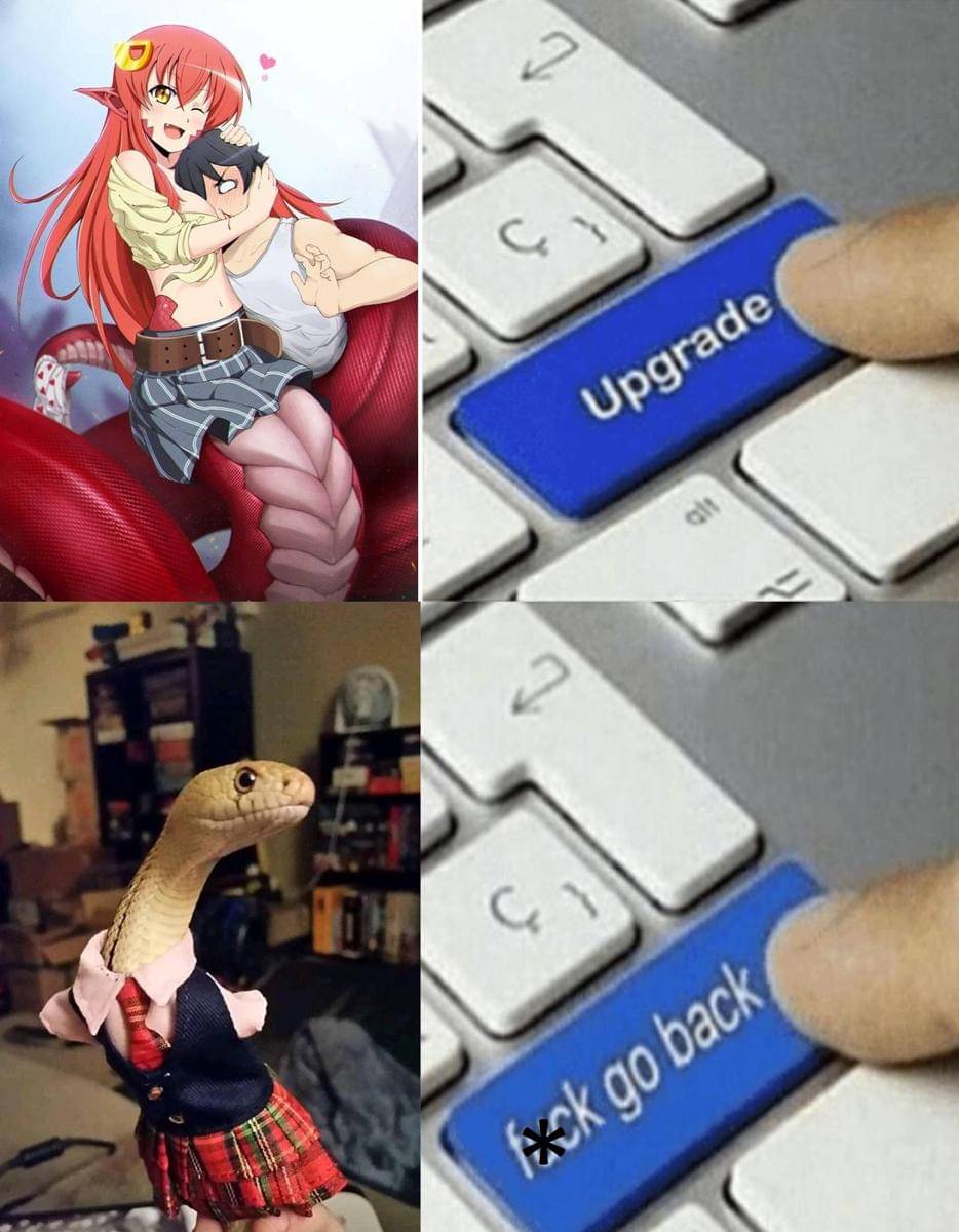 meme anime tentang ular