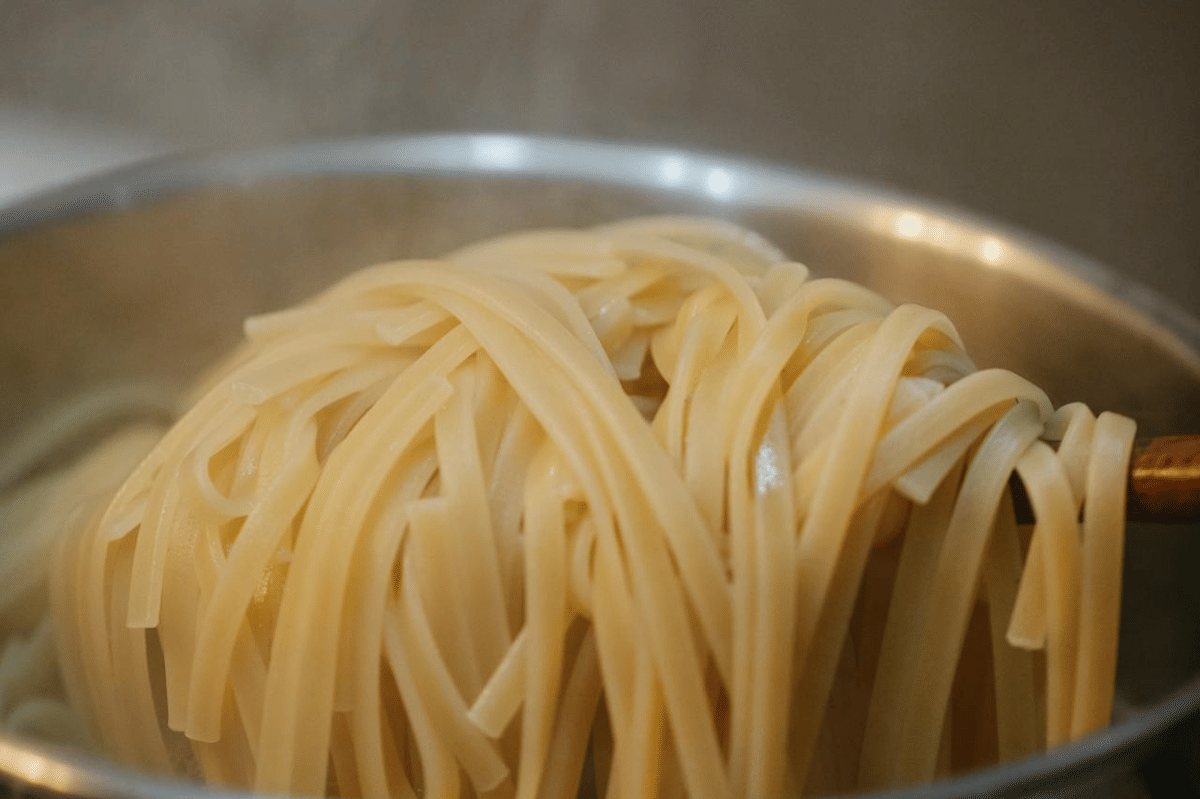 ilustrasi merebus linguine
