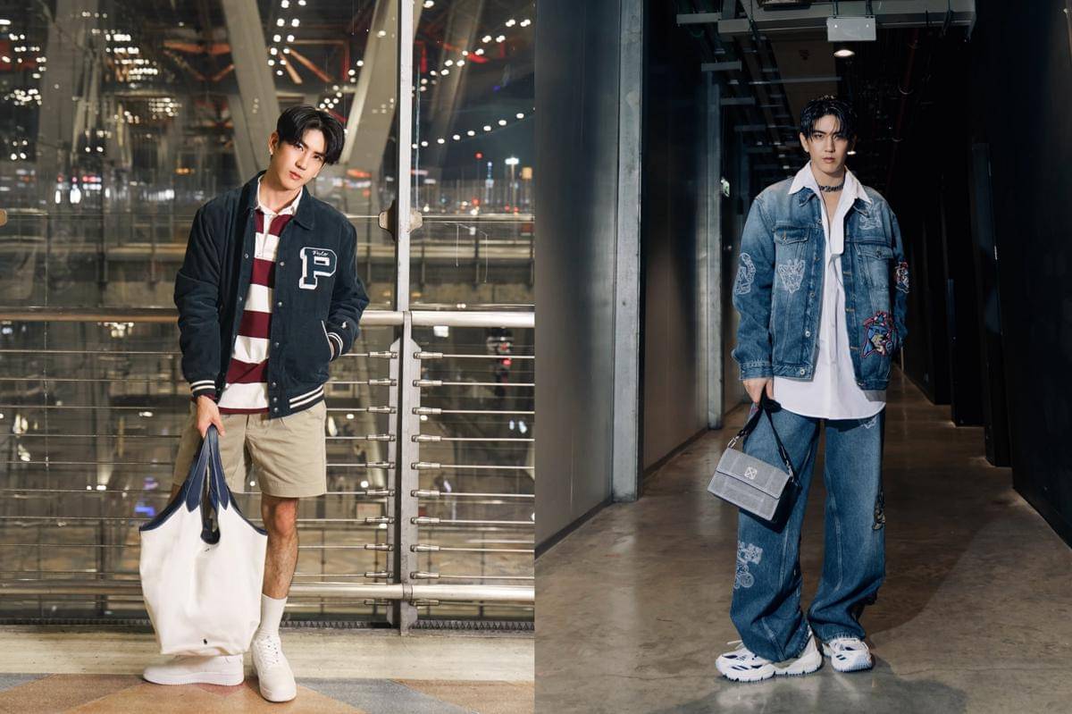inspirasi OOTD pakai tas ala Sea Tawinan