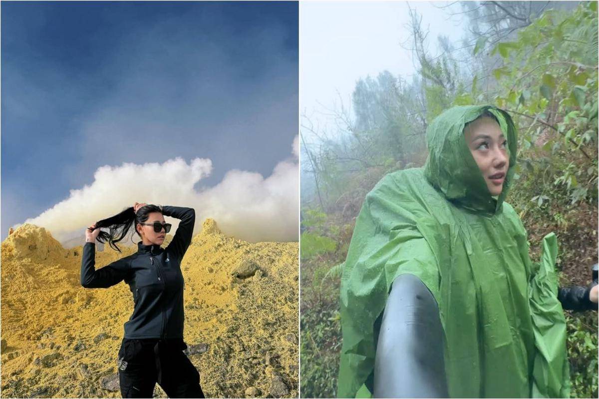 Wendy Walters mendaki Gunung Welirang