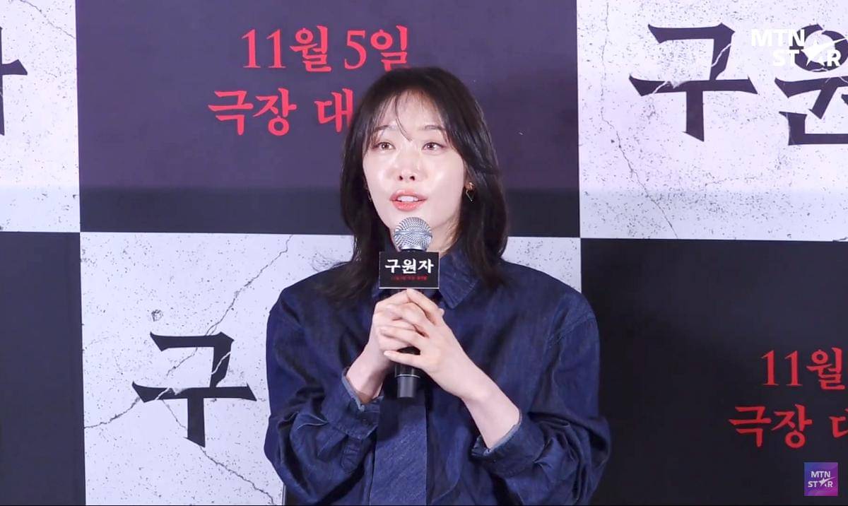 potret Kim Hieora di konferensi pers film Savior