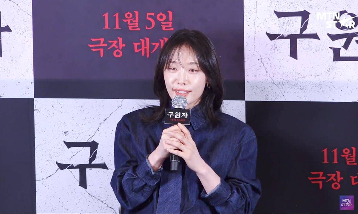 potret Kim Hieora di konferensi pers film Savior