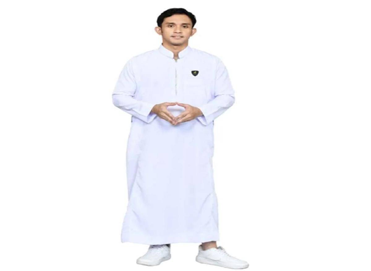 Propaget Gamis Jubah Pria Abbwa Putih