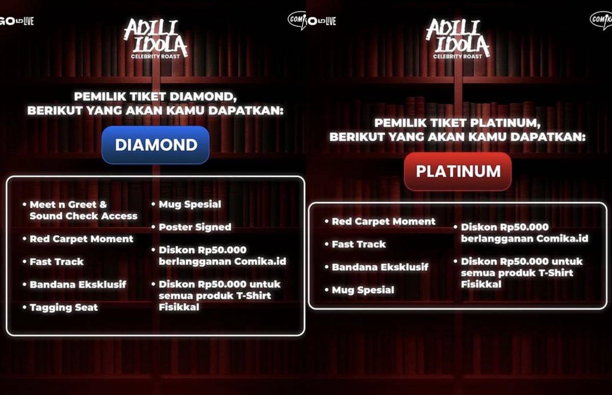 harga tiket Adili Idola dan cara belinya (Instagram.com/adiliidola)