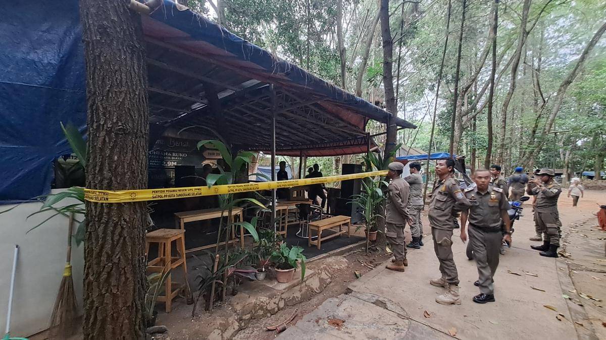 Satpol PP Tangsel Tertibkan 2 Kafe Tak Berizin di Kawasan Taman Kota