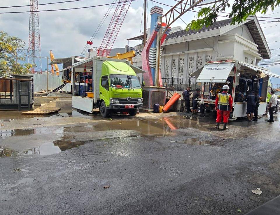 pompa air, dpu kota semarang, banjir, banjir semarang