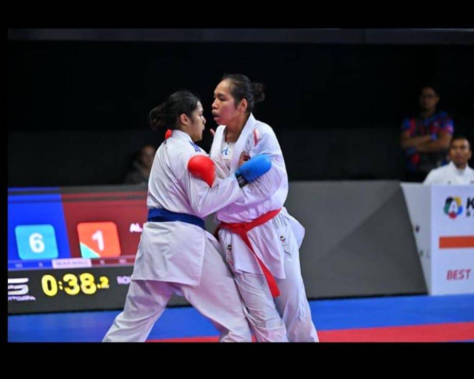 Leica Lubis, salah satu andalan karateka Sumut di PON Bela Diri (dok.Andi Lubis)