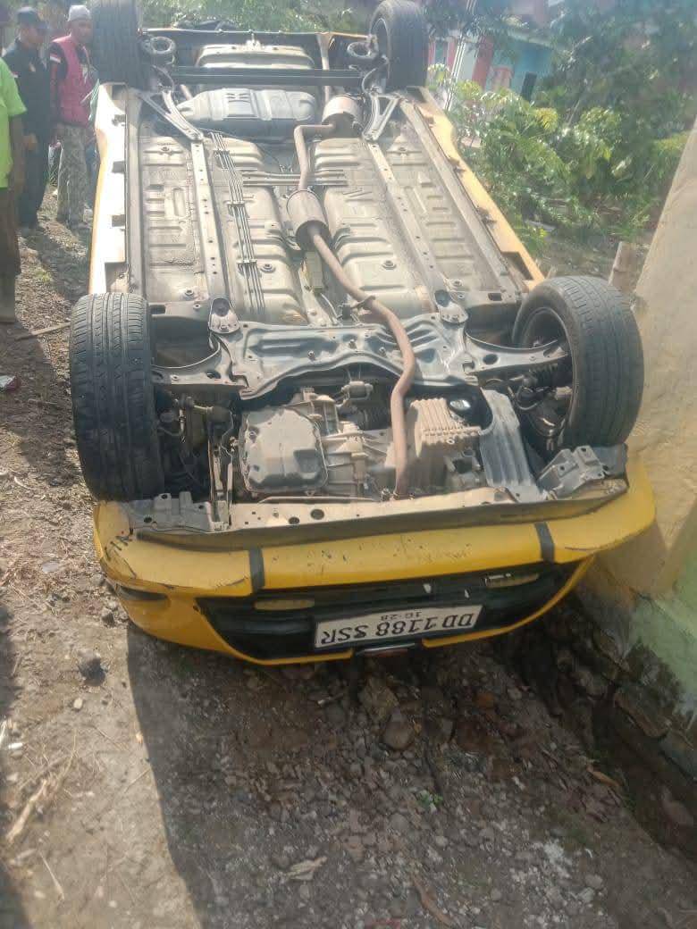 Mobil milik seorang anggota polisi dipakai merampok di Takalar, Sulawesi Selatan, Senin (21/10/2025)/Istimewa