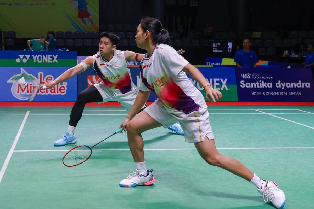 Marwan Faza/Aisyah Salsabila Putri Pranata saat beraksi di Indonesia Masters 2025, Kamis (23/10/2025) (dok.PBSI)