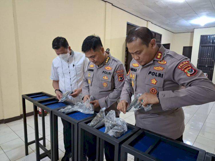 Senjata api Polda NTT yang kembali diamankan.