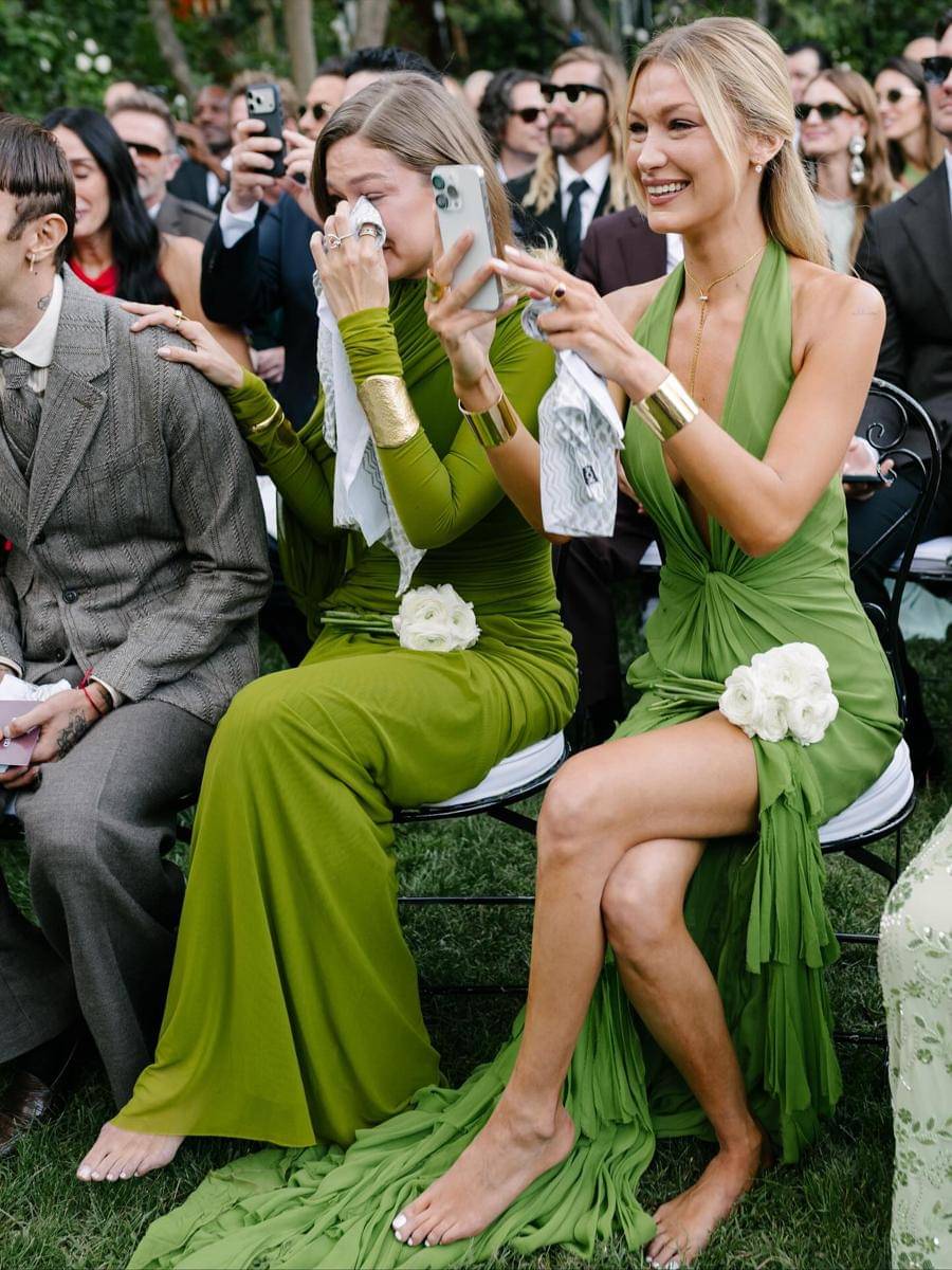 Gigi dan Bella Hadid di pernikahan kakak