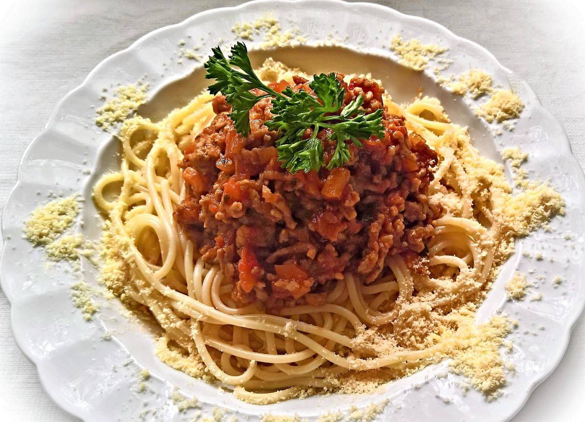 Potret spaghetti bolognese