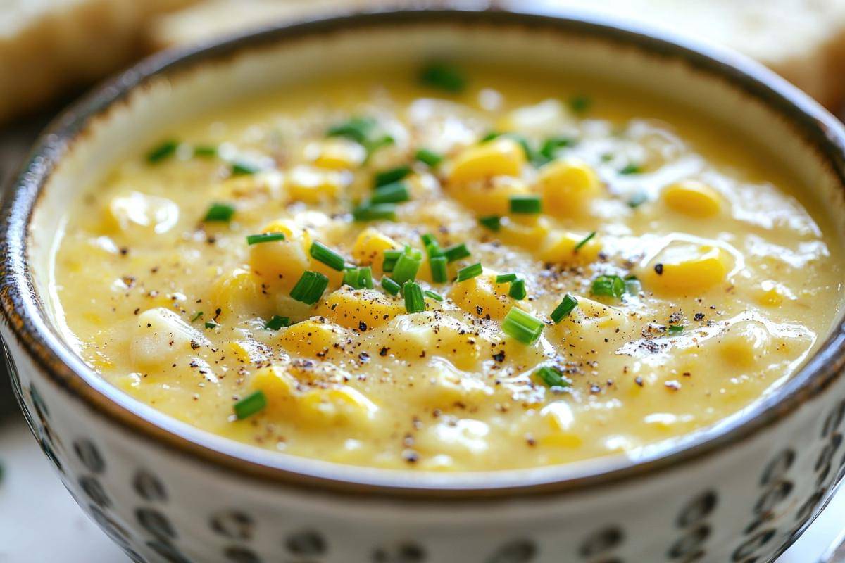 ilustrasi corn chowder