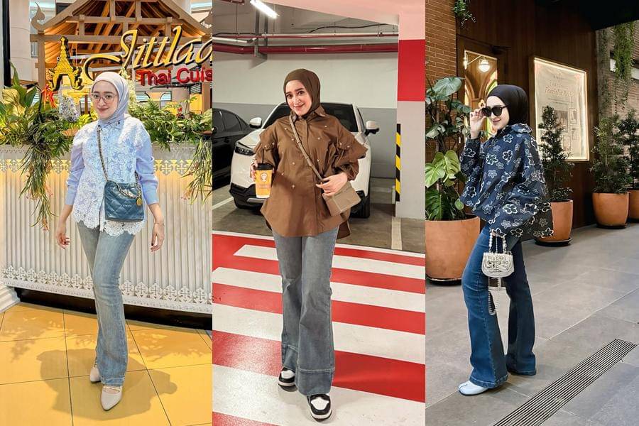 mix and match celana jeans ala Seviq Febinita