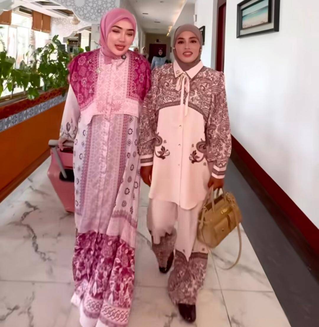 potret silaturahmi Shella Saukia dan Melda