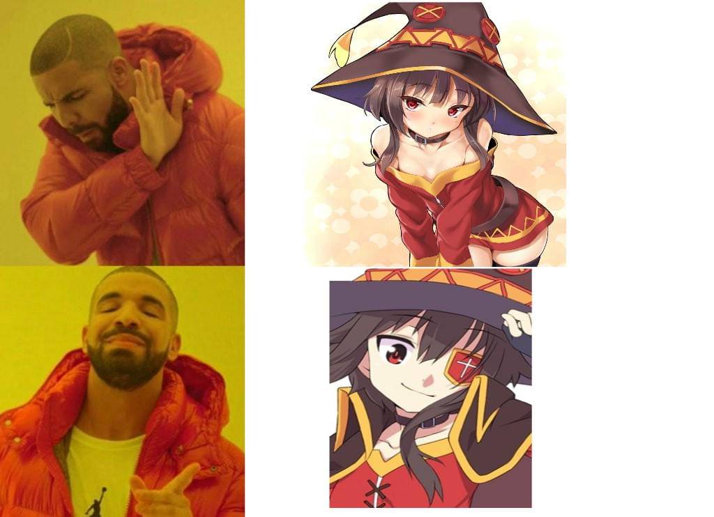 meme karakter anime dengan penutup mata