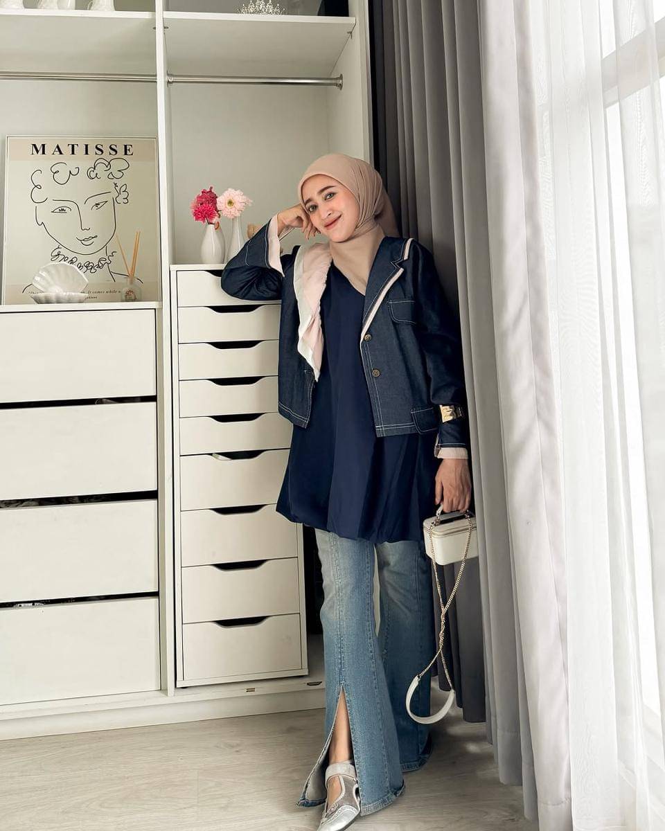 mix and match celana jeans ala Seviq Febinita
