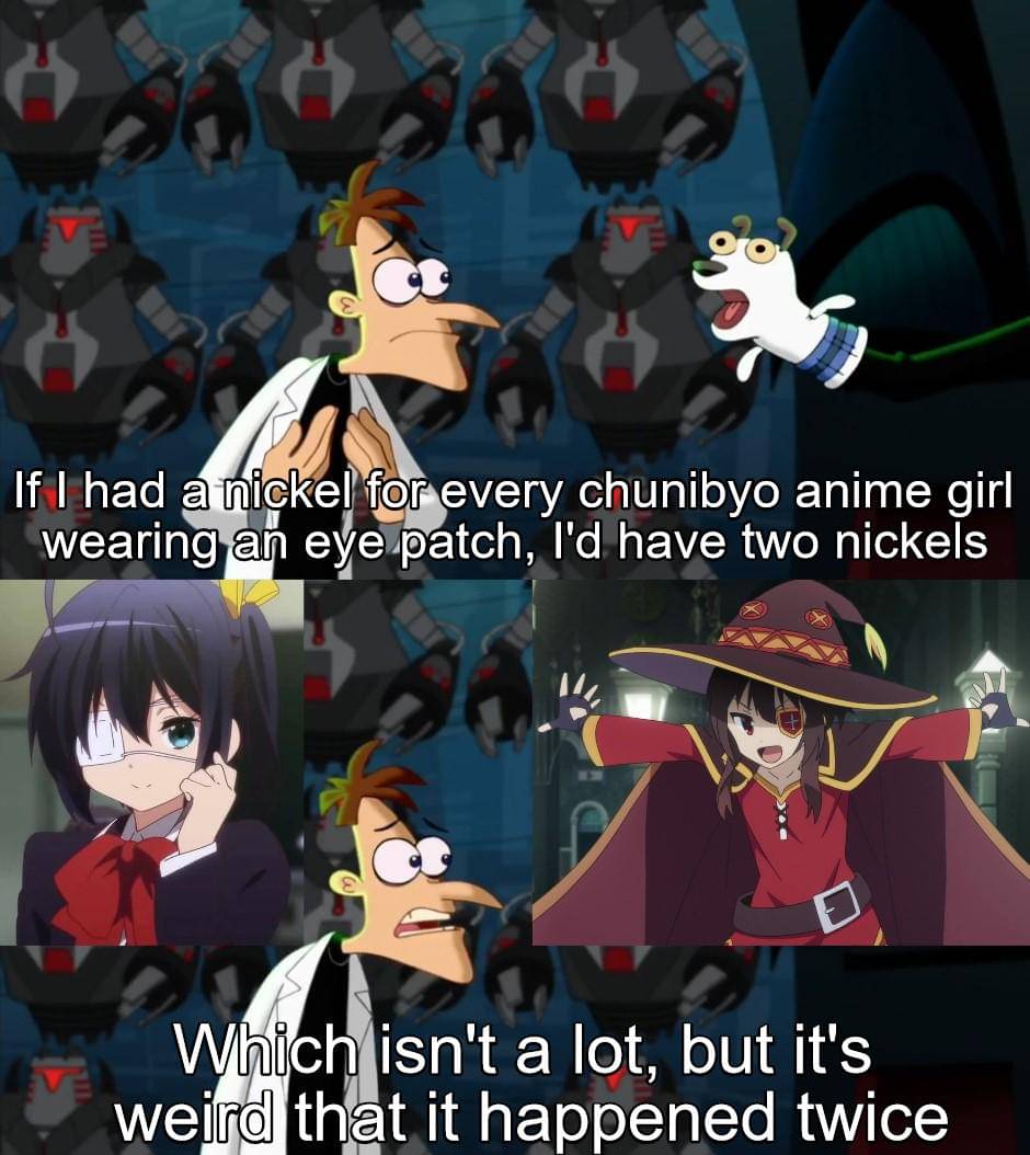 meme karakter anime dengan penutup mata