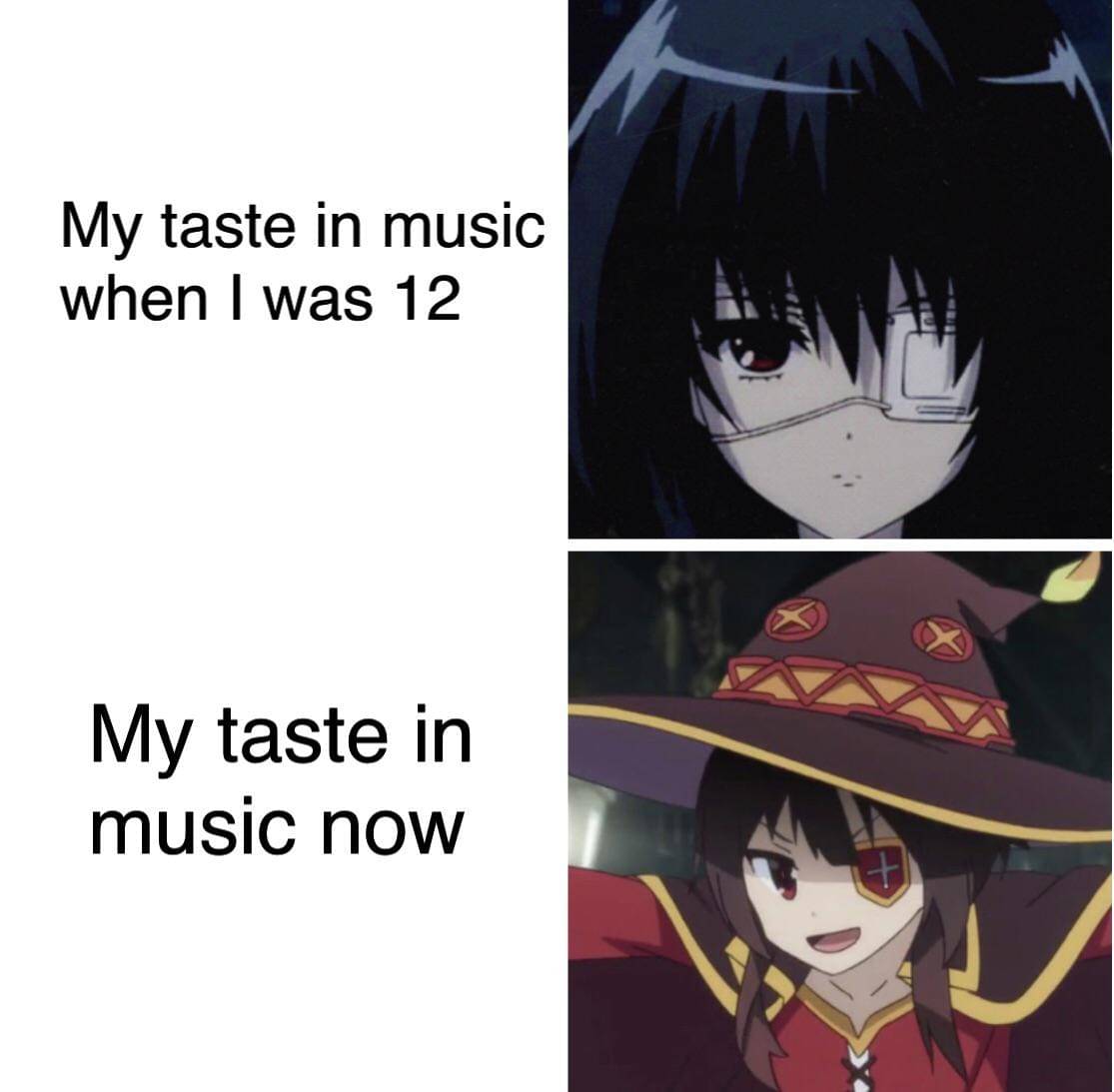 meme karakter anime dengan penutup mata