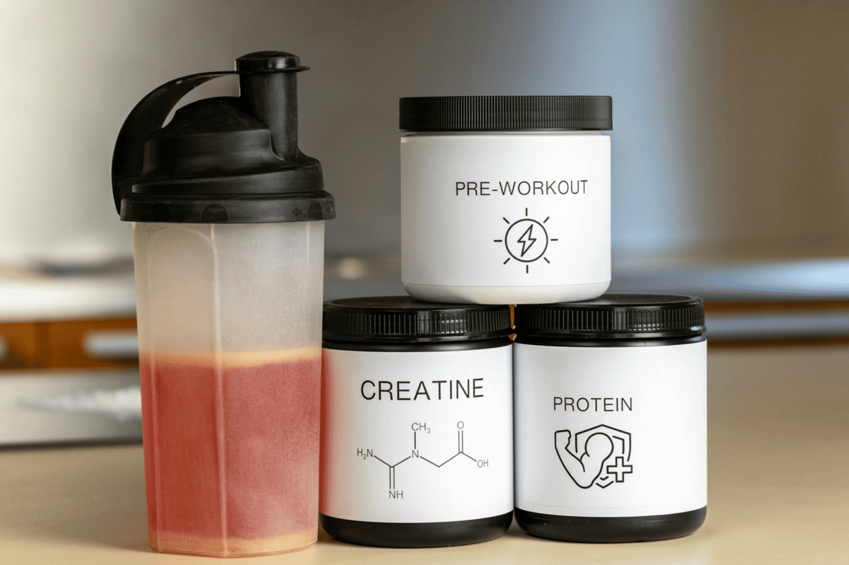 ilustrasi shaker susu protein