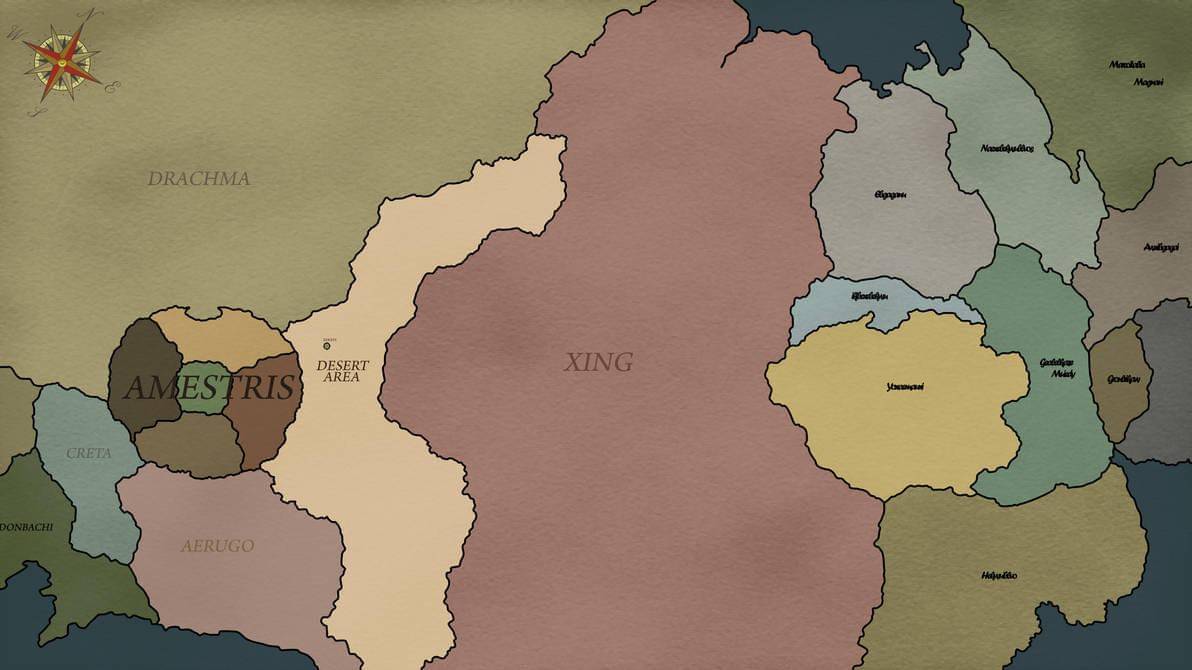 Peta Dunia di Fullmetal Alchemist (Dok. Studio Bones/Fullmetal Alchemist: Brotherhood)