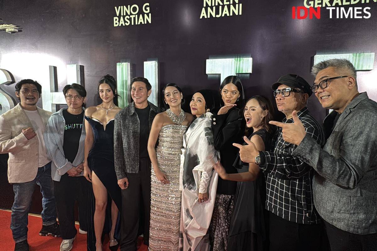 potret para pemain dan tim produksi Shutter pada Jumat (24/10/2025)