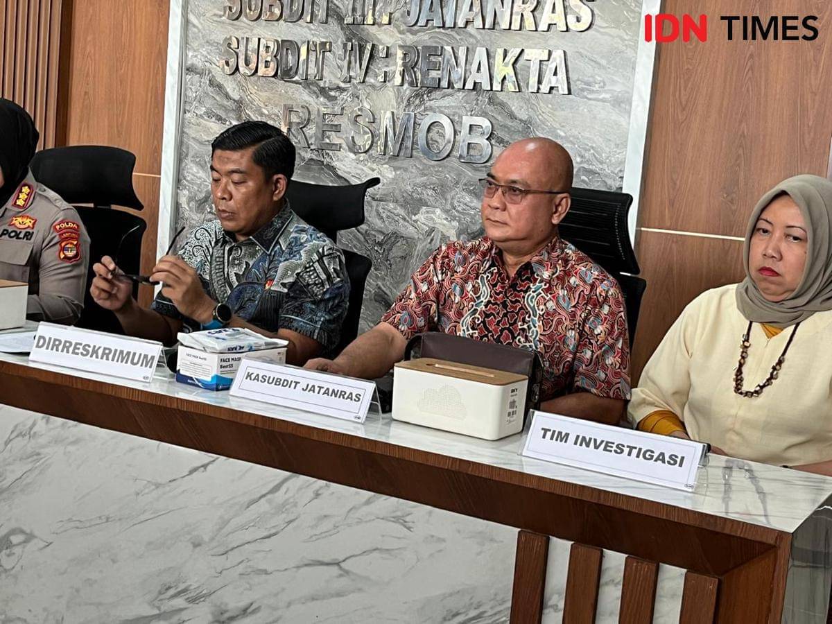 Penyidik Ditreskrimum Polda Lampung olah TKP Diksar Unila diduga menewaskan korban Pratama Wijaya Kusuma
