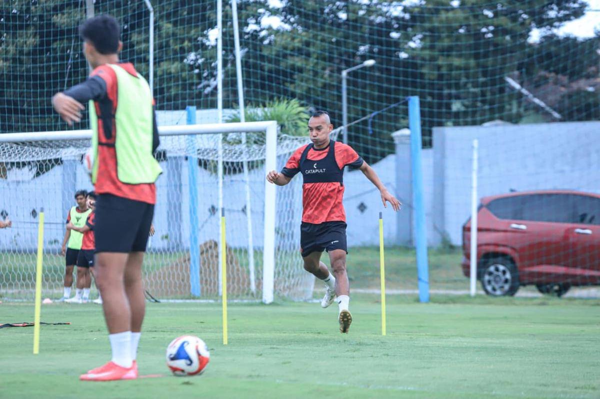 Pemain Persik Kediri saat melakukan latihan. IDN Times/istimewa
