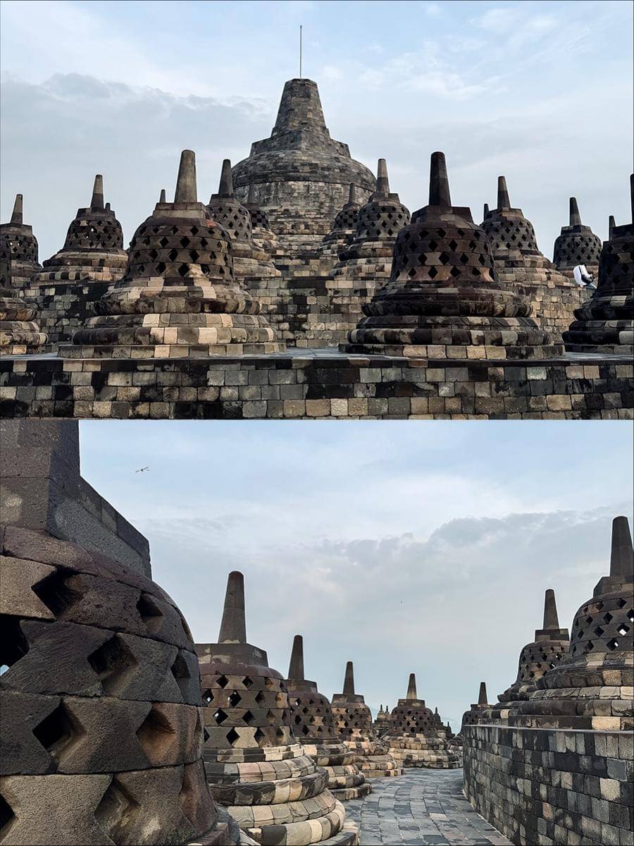 keluarga Luna Maya ke Candi Borobudur