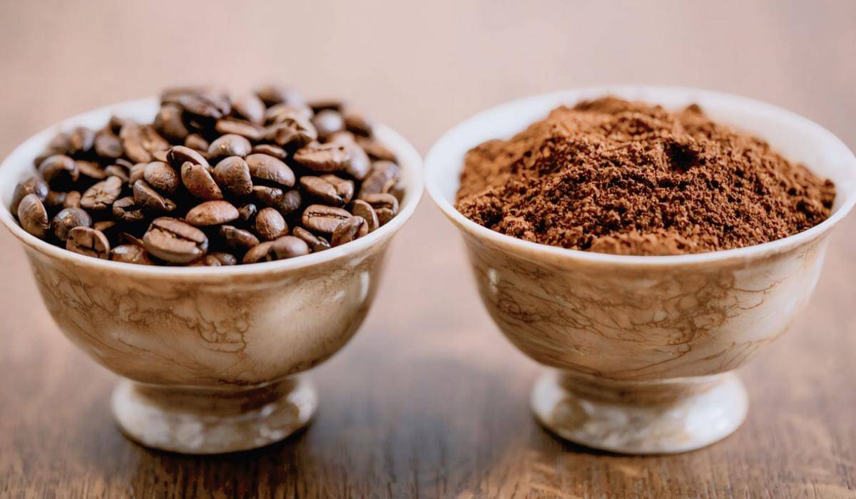 ilustrasi bubuk kopi