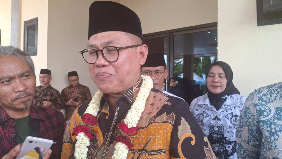Dr. Mariman Darto, Staf Ahli Bidang Manajemen Talenta Kemendikdasmen, saat ditemui usai Sarasehan Pendidikan di Gedung PGRI Kabupaten Ngawi. IDN Times/Riyanto.