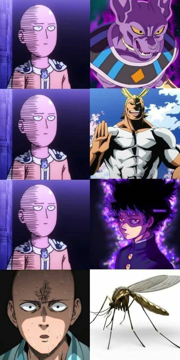 meme anime tentang nyamuk