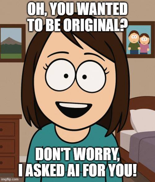 meme kartun tentang AI