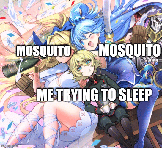 meme anime tentang nyamuk