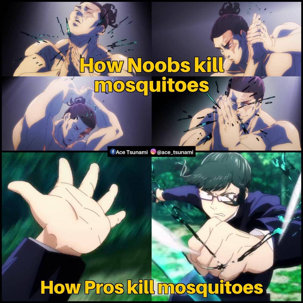 meme anime tentang nyamuk