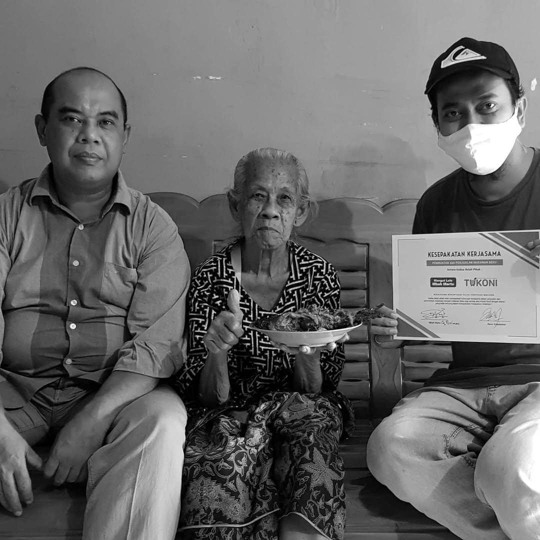 foto Yuk Tukoni gandeng Mangut Lele Mbah Marto sebagai mitra