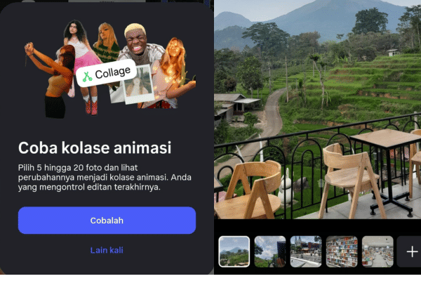 kolase animasi di Instagram Stories
