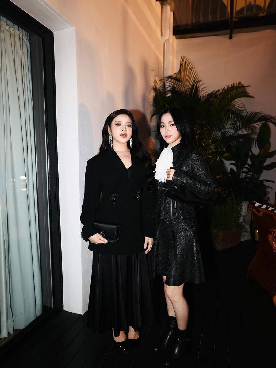 Potret Tiara Andini bertemu Ryujin ITZY di acara Ralph Lauren