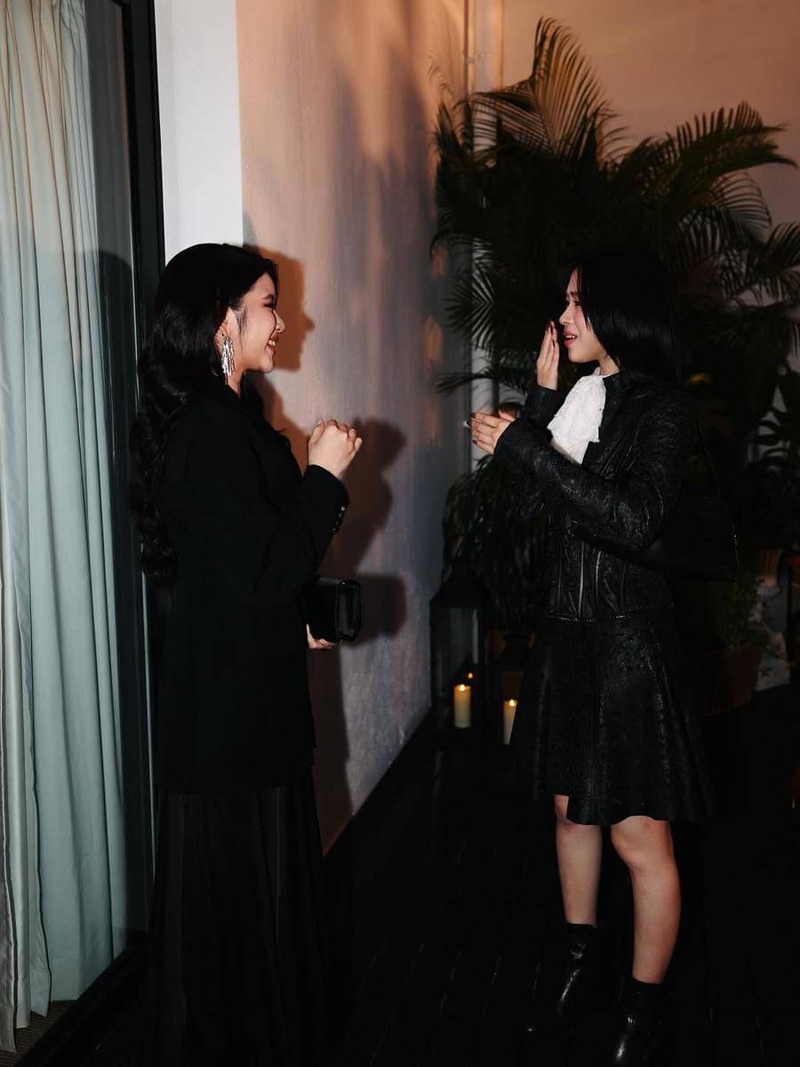 Potret Tiara Andini bertemu Ryujin ITZY di acara Ralph Lauren