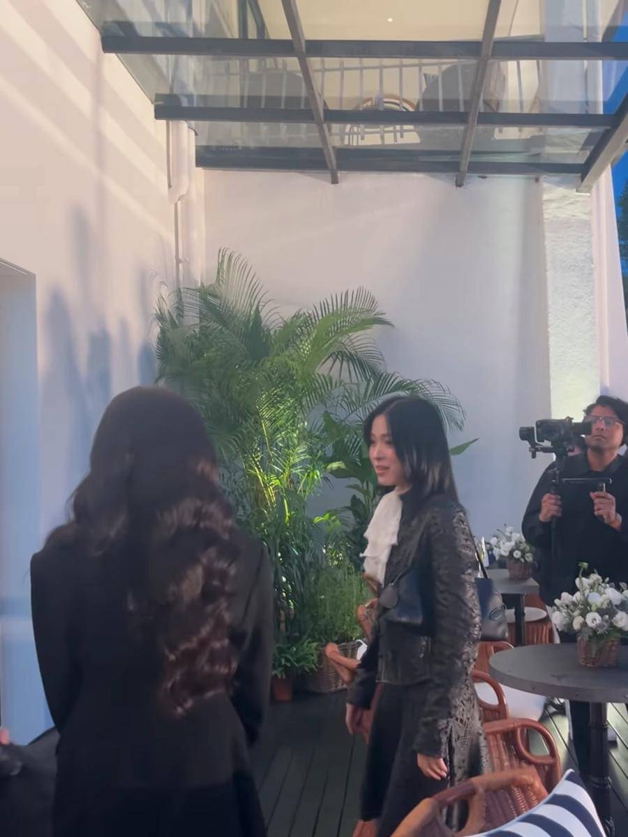 Potret Tiara Andini bertemu Ryujin ITZY di acara Ralph Lauren