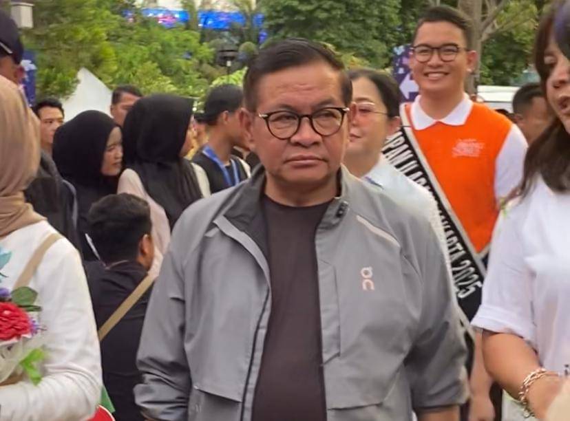 potret Pramono Anung di Pasar Malem, Hutan Kota GBK, Sabtu (25/10/2025) (dok. IDN Times/Rani Asnurida)